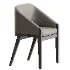 Upholstered wood side chair - Thumbnail 3