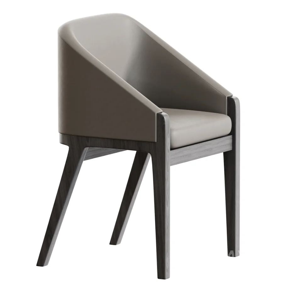 Upholstered wood side chair - Image 3