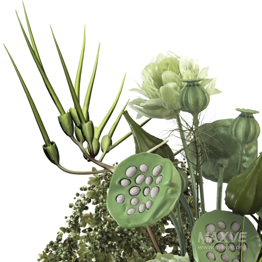 Verdelle Botanical Vase Set 059 - Image 4