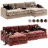 Lounge Deep 2 Piece Sectional Sofa with Chaise Lounge - Thumbnail 4