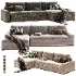 Ethan 2 Piece Chaise Sectional - Thumbnail 6