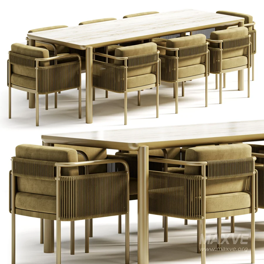 Garden Furniture Part 1 Table Садовая МебельCтол + Стулья - Image 5