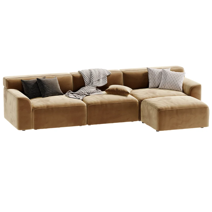 Morell 4 Piece Upholstered Modular Sofa - Image 1