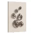 Abstract Chrome Liquid Shell Wall Decor - Thumbnail 1