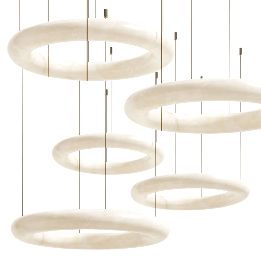 Aurelia Alabaster Ring Pendant Light - Image 6