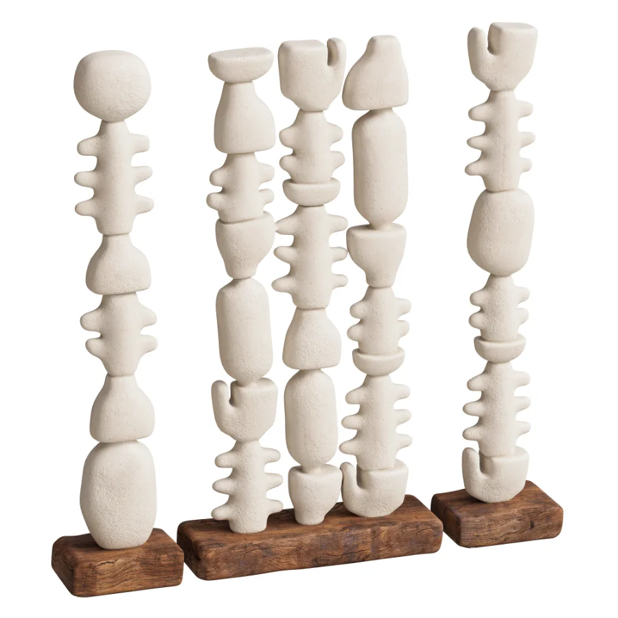 Abstract Sculptural Columns 02 - Image 3