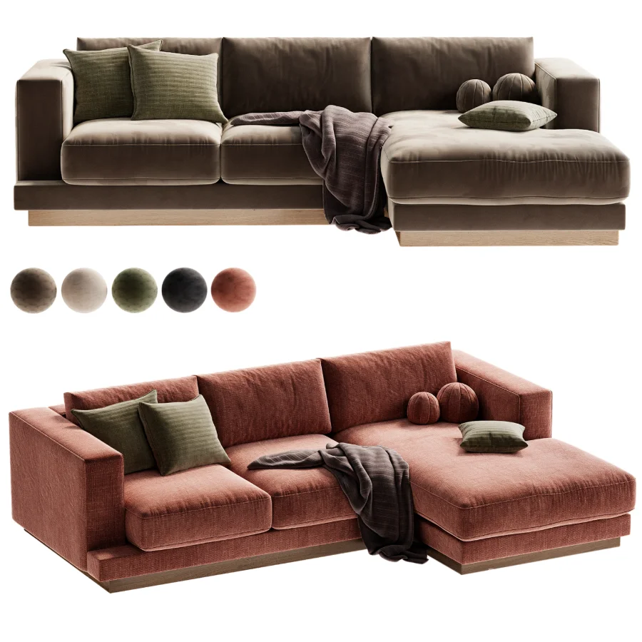 Tidal 2 Piece Sectional Sofa with Chaise Lounge - Image 5
