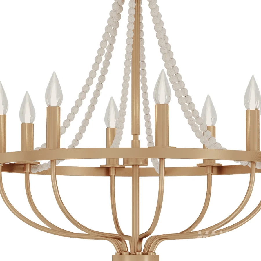 Resha Wagon Wheel Chandelier - Image 6