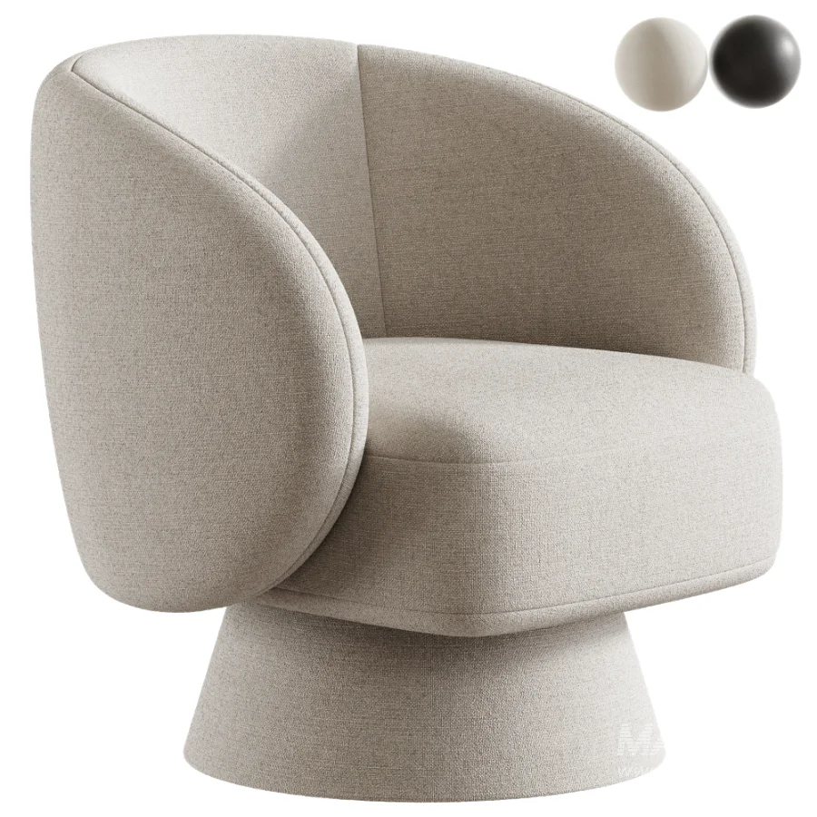 Saboor 30 7 W Swivel Accent Chair - Image 1