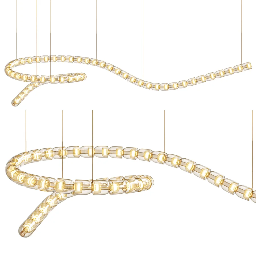 Gabriel Wave LED Chandelier - Image 3