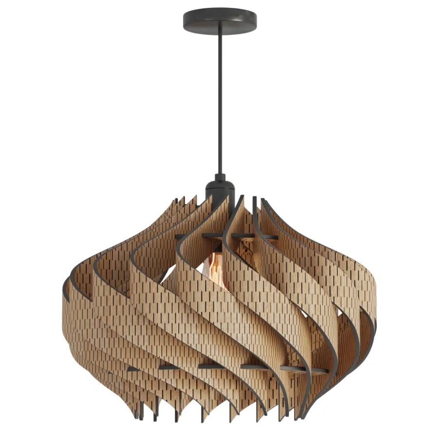 Natural Oak Lamp - Image 1