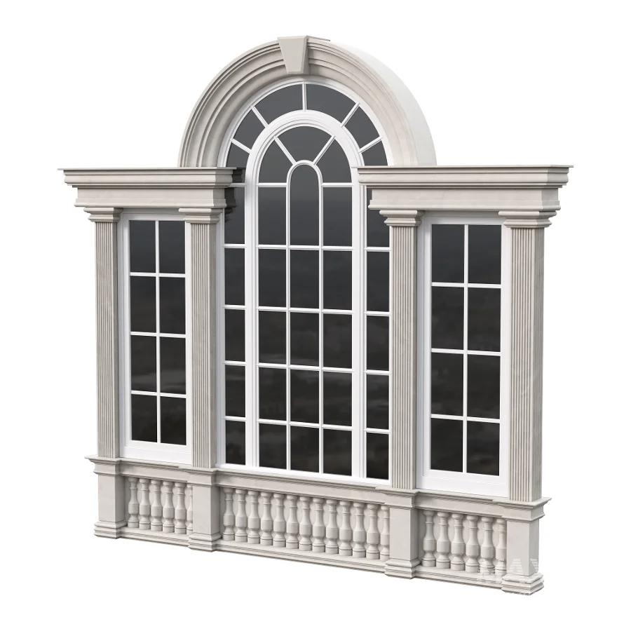 Architectural Classic Window 3D Model 15 - Image 6