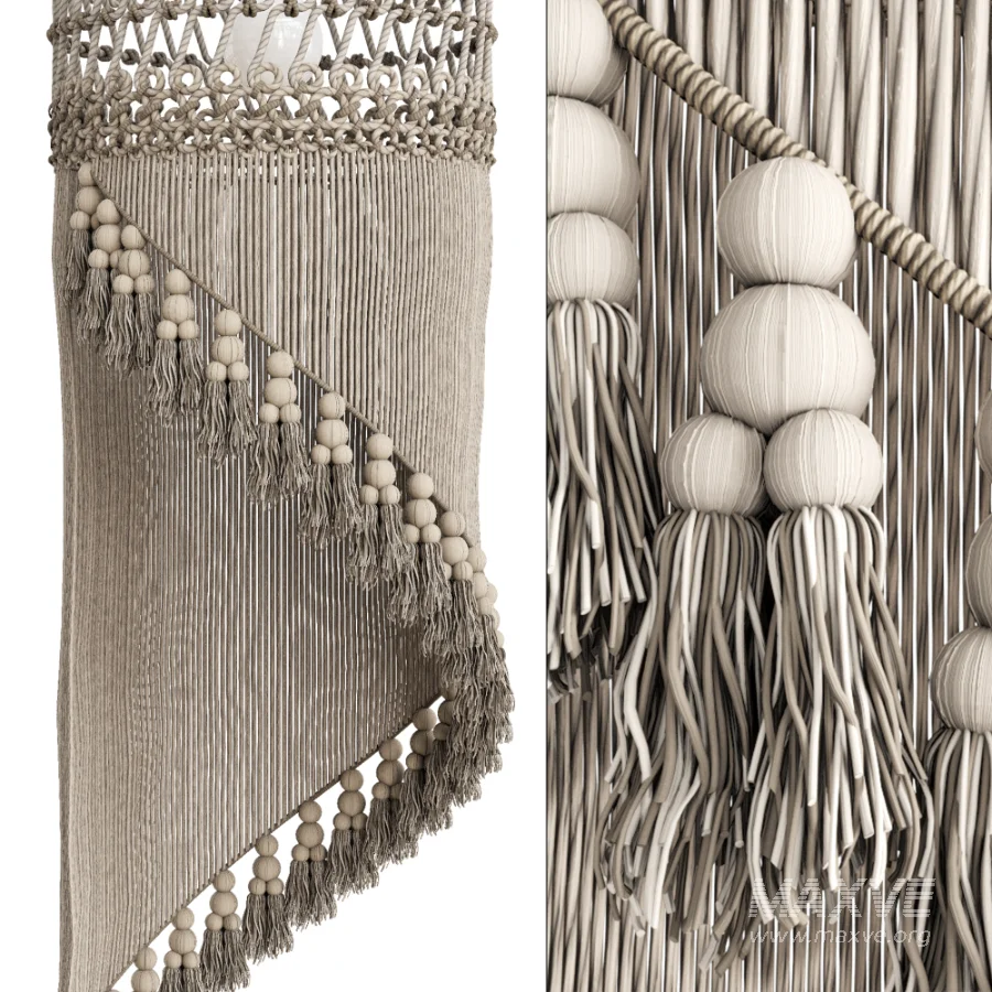 Macrame Pendant Lamp - Image 5
