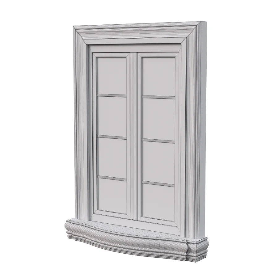 Architectural Classic Window 3D Model 17 - Image 3