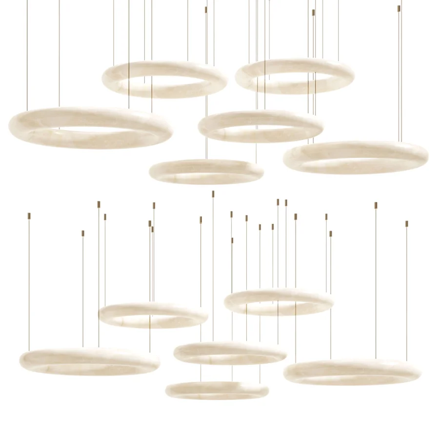 Aurelia Alabaster Ring Pendant Light 2 - Image 5