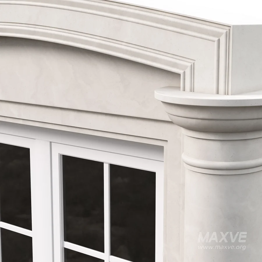 Architectural Classic Window 3D Model 14 - Image 8