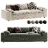Algora White Performance Fabric Sleeper Sofa - Thumbnail 2