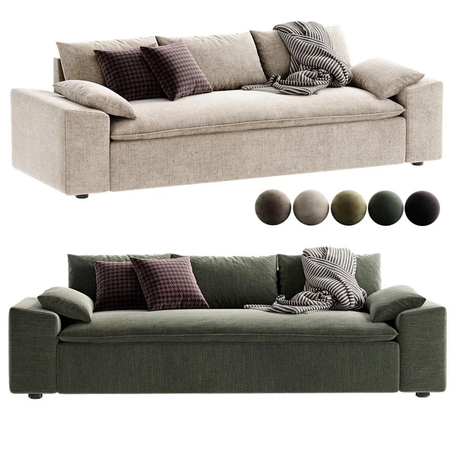 Algora White Performance Fabric Sleeper Sofa - Image 2
