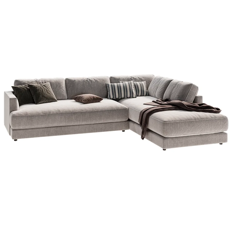 Haven 2 Piece Bumper Chaise Sectional - Image 1