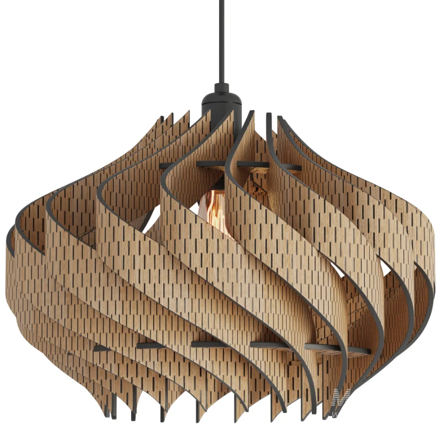 Natural Oak Lamp - Image 3