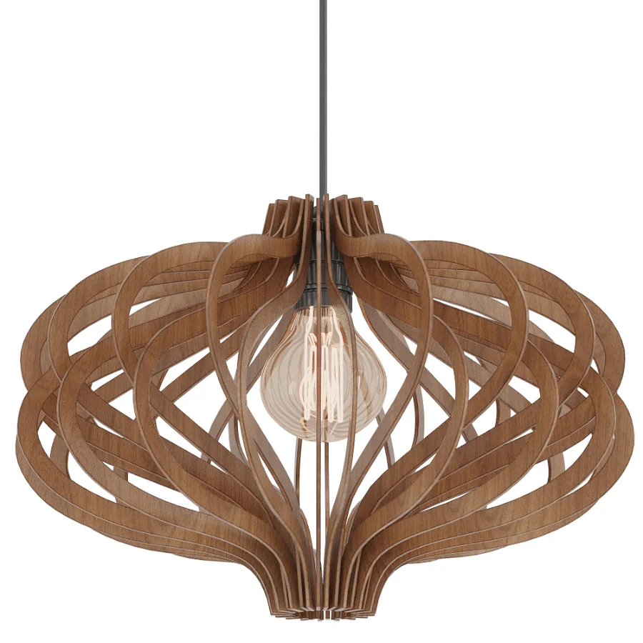 Wooden pendant lamp Orion Walnut - Image 1