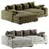 White L Shaped Deep Sofa - Thumbnail 1