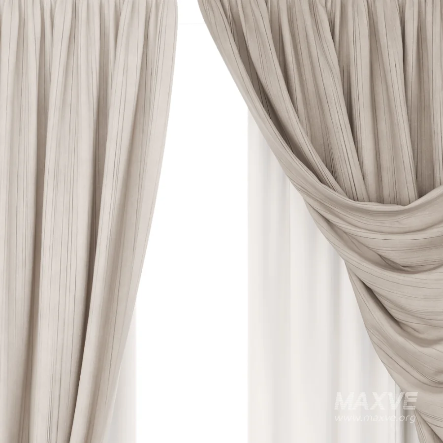 Silk and Cotton Curtain Set 128 - Image 1