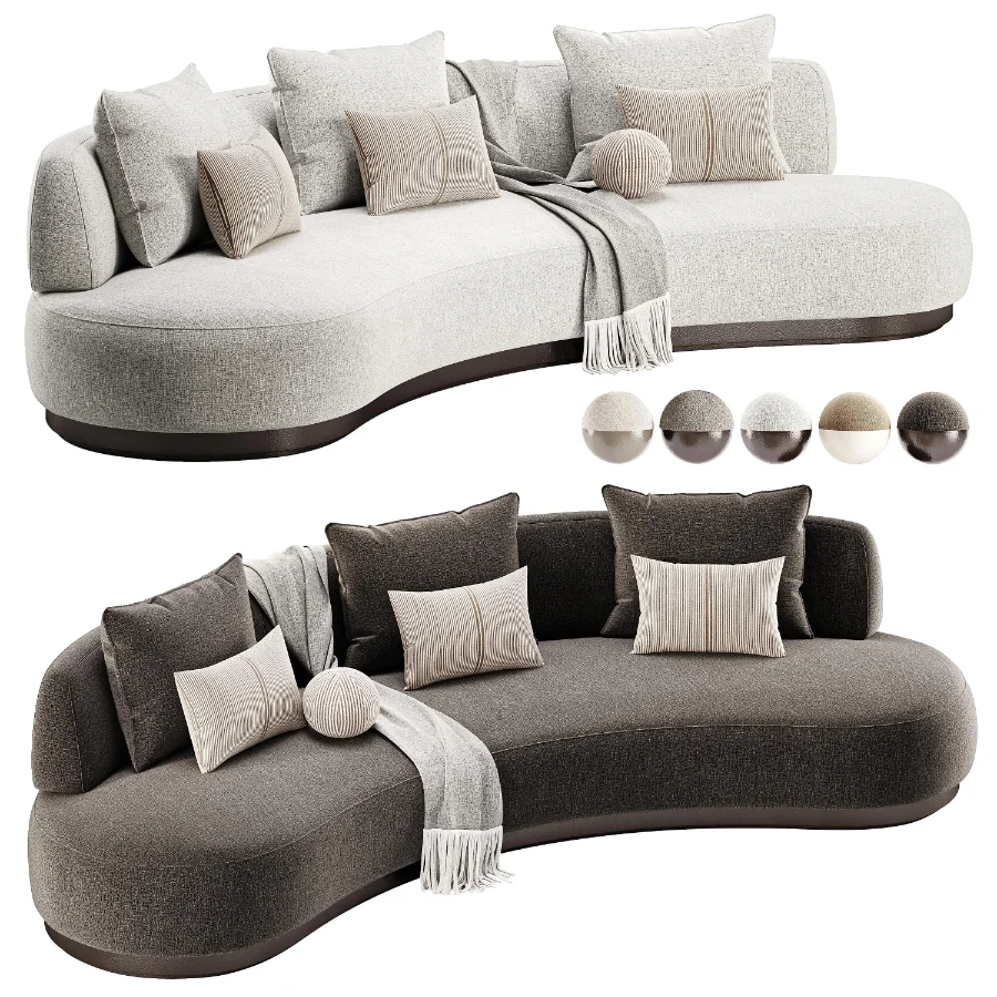 Amalfi Kidney Sofa-Harbour - Image 2