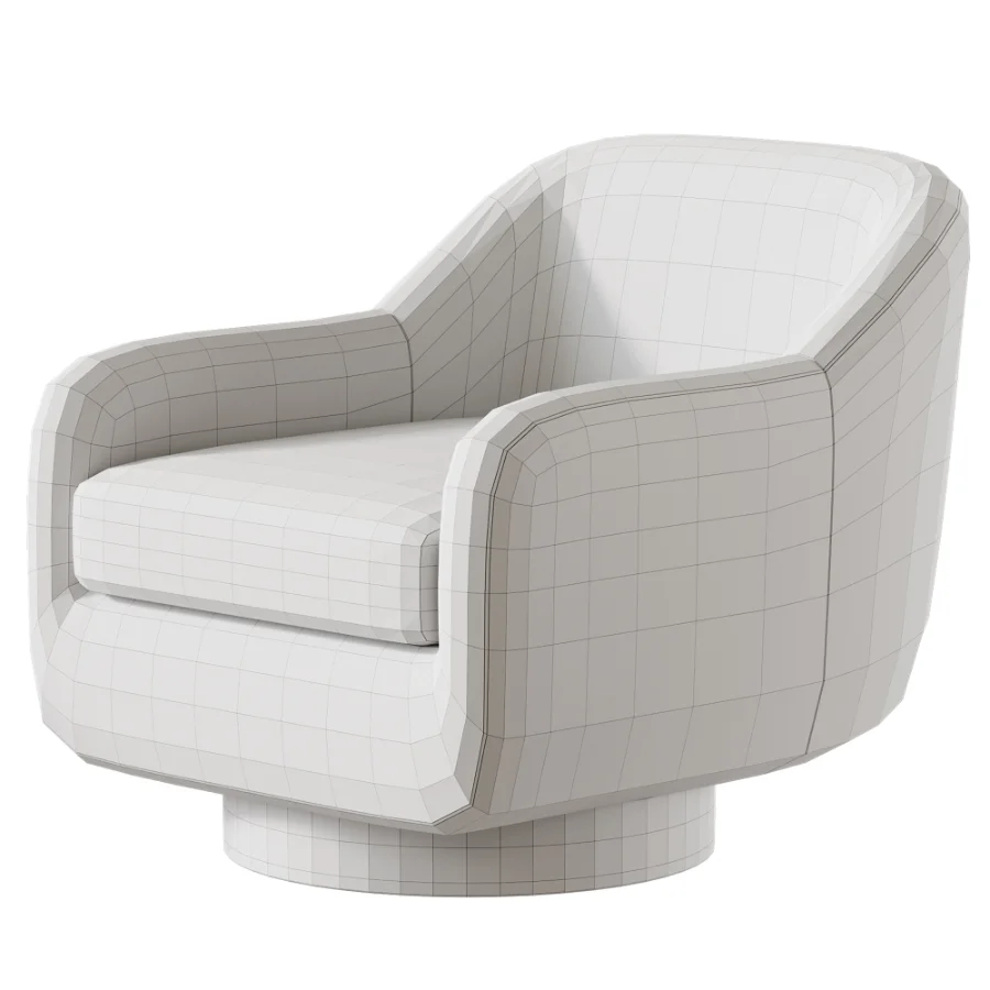 Modern Swivel Accent Chair - Image 4