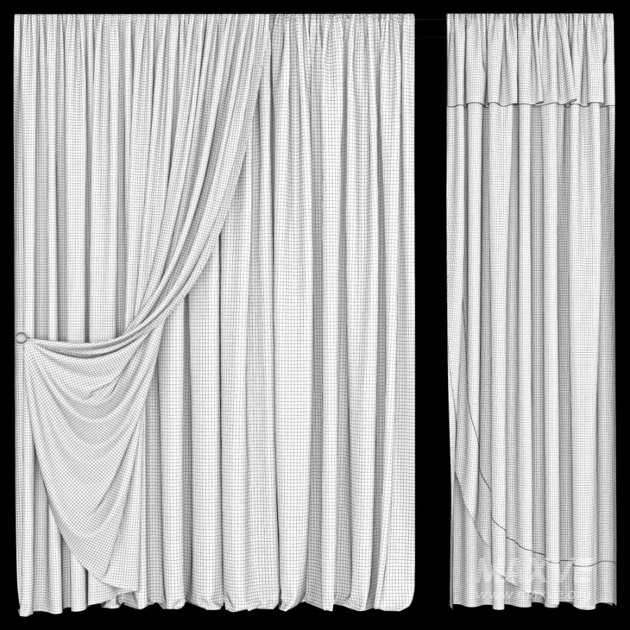 Silk and Cotton Curtain Set 130 - Image 6