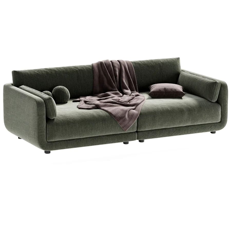 Naples Upholstered Sofa - Image 1