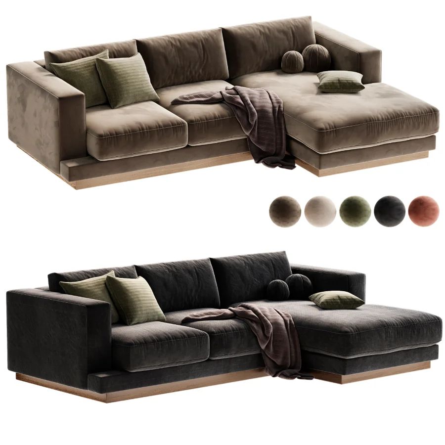 Tidal 2 Piece Sectional Sofa with Chaise Lounge - Image 6