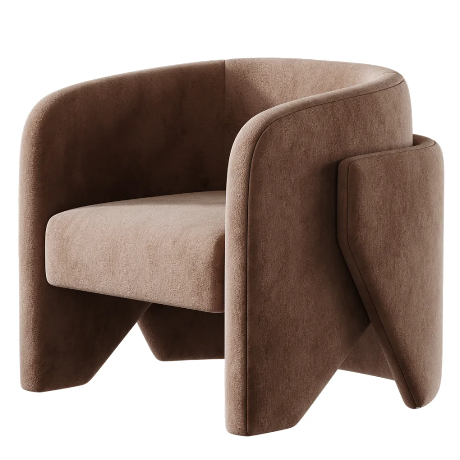 Contemporary Minimalist Armchair - Image 3