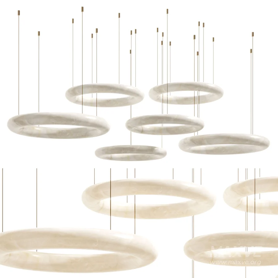 Aurelia Alabaster Ring Pendant Light 2 - Image 6