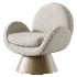 Swivel Armchair With Solid Wood Base - Thumbnail 2