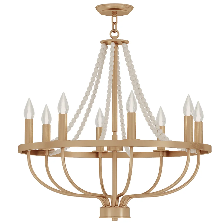 Resha Wagon Wheel Chandelier - Image 5
