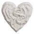 Wall Decor Crumpled Liquid Metal Heart - Thumbnail 6