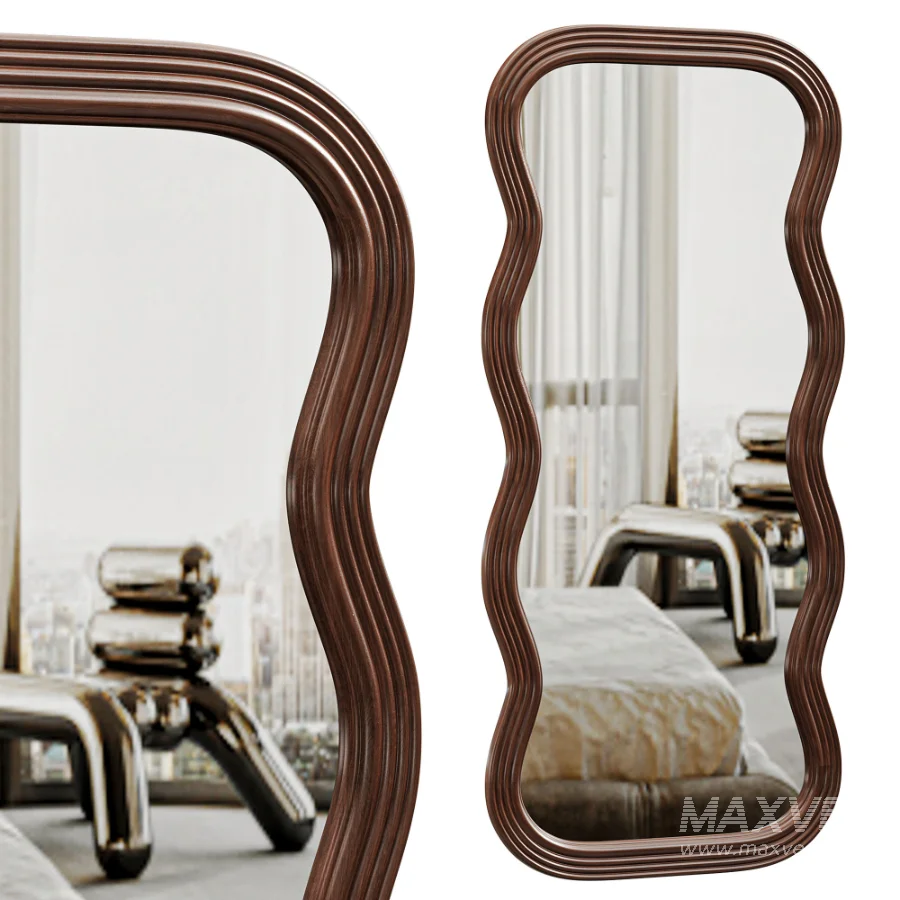 Frances Natural Floor Mirror - Image 3