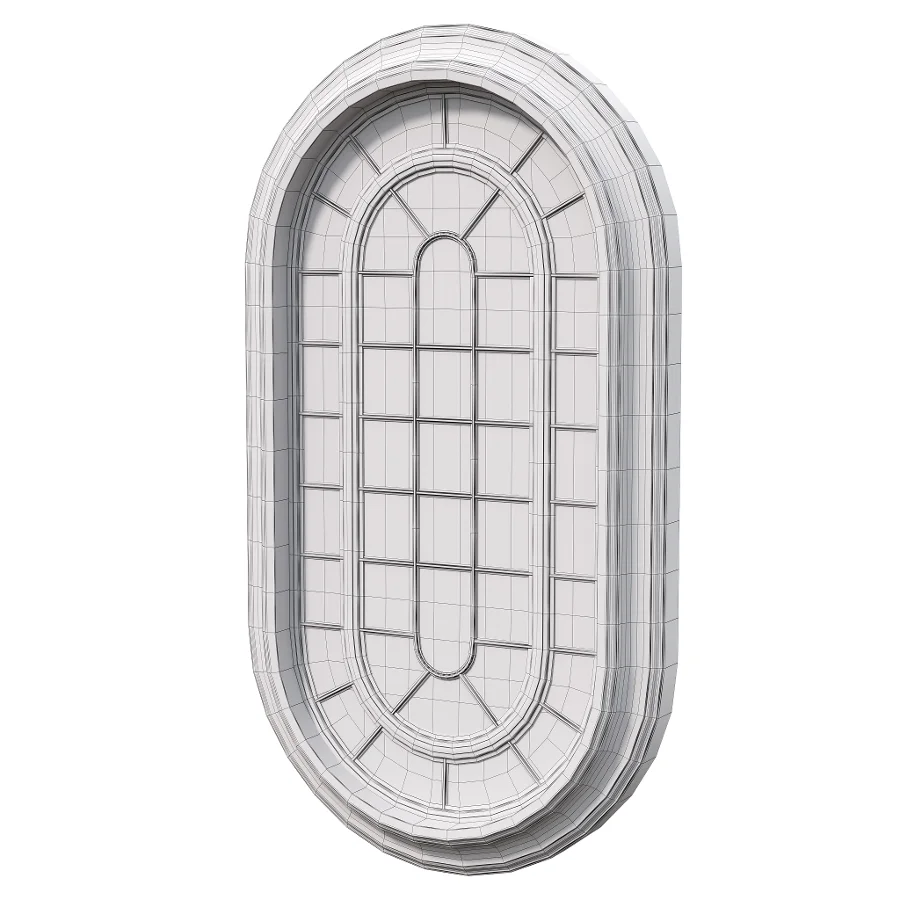 Architectural Classic Window 3D Model 16 - Image 3