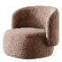 Pietra Curved Swivel Armchair - Thumbnail 2