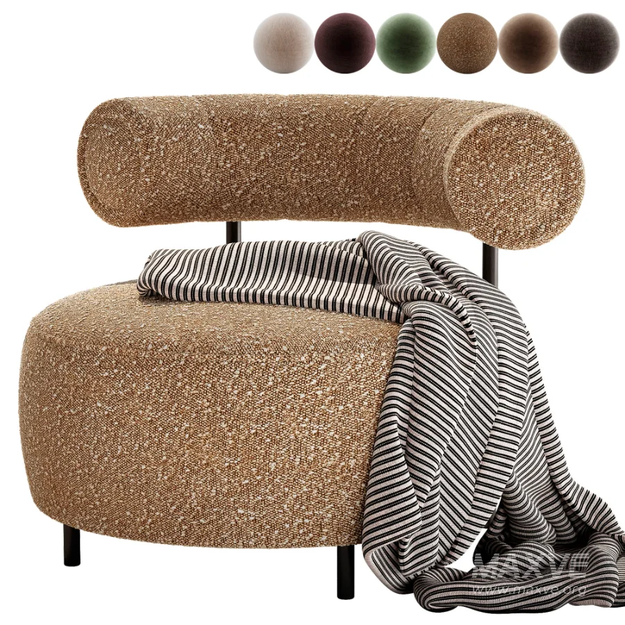 Naduvi Miley Velvet Right Cremekleurig Sofa - Image 7