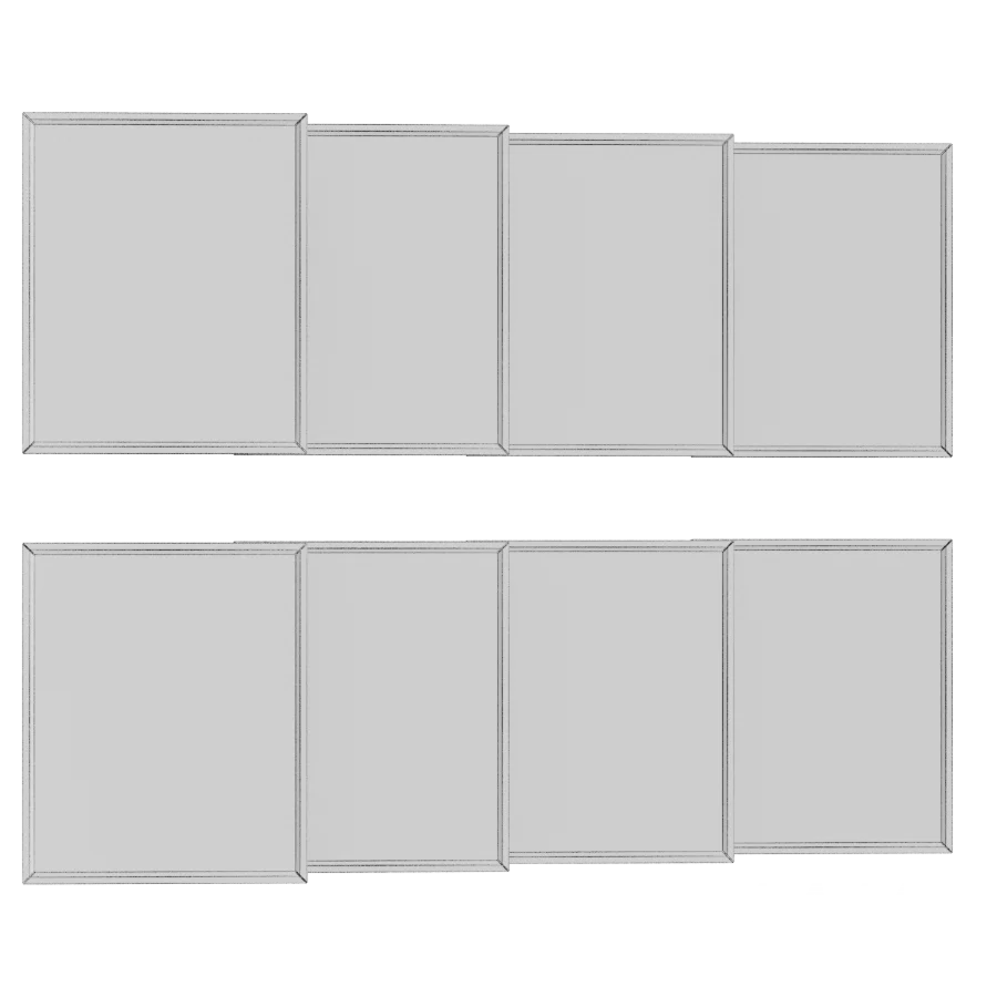 Glass Kitchen Cabinet Fronts Set - Image 3
