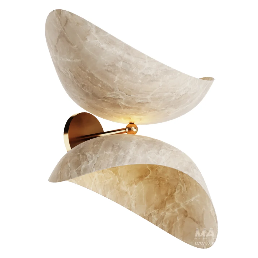 Elegant sculptural wall light - Image 4