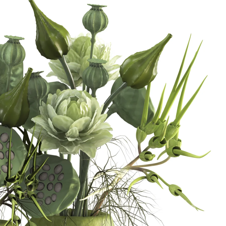 Verdelle Botanical Vase Set 059 - Image 5