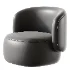 Pietra Curved Swivel Armchair - Thumbnail 3