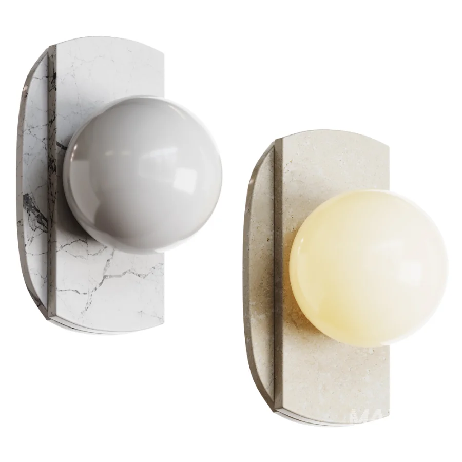 Neptune Travertine Wall Sconce - Image 1