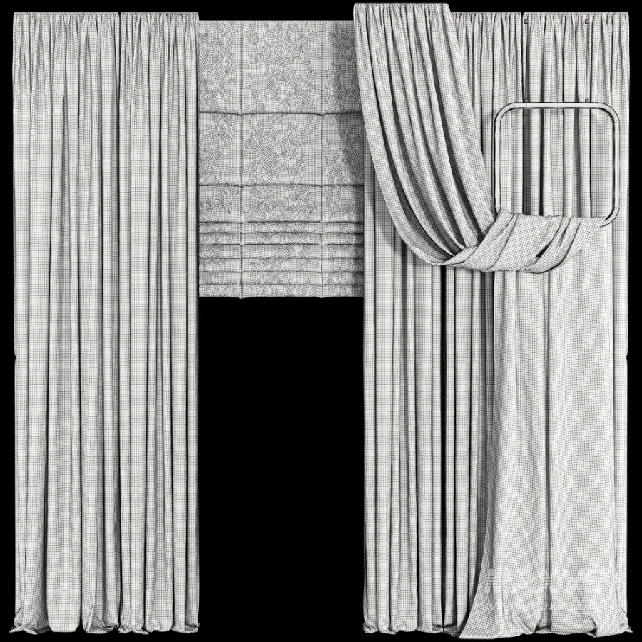 Silk and Cotton Curtain Set 123 - Image 6