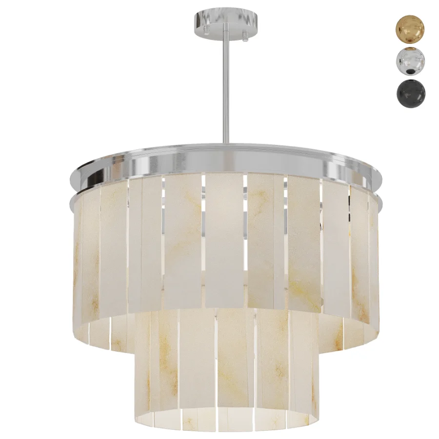Afralia Marble Ceiling Chandelier Set3 - Image 2