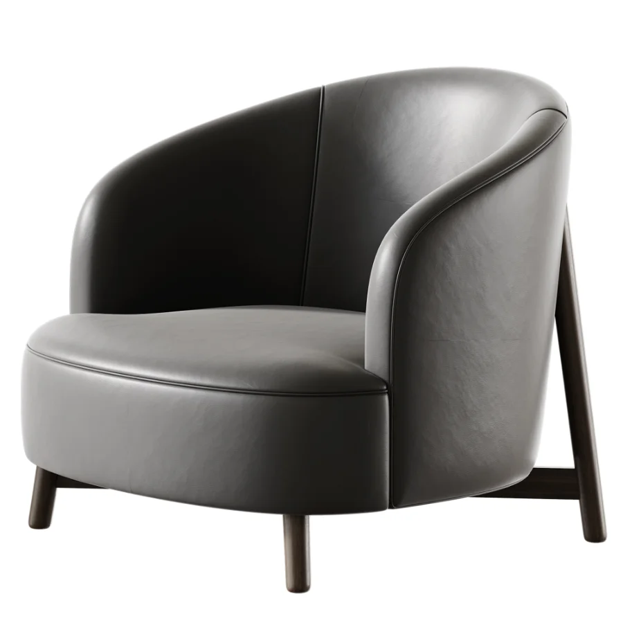 Copine Wood Porada Armchair - Image 4