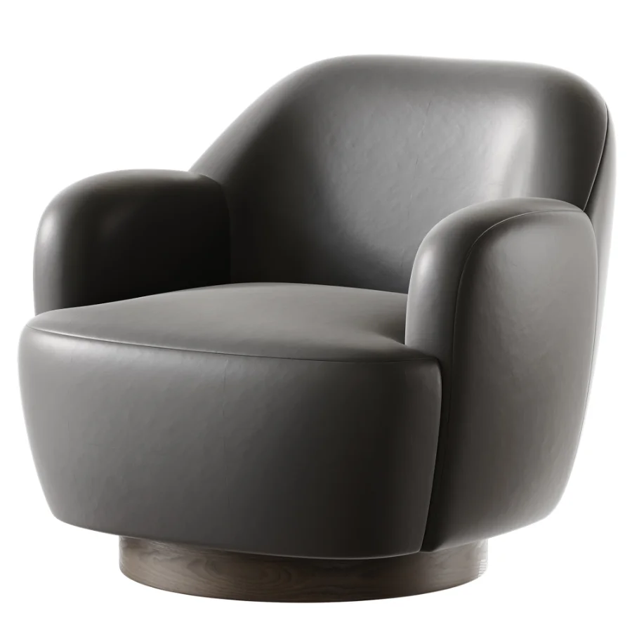 Spring Modern Upholstered Swivel Accent Chair - Image 4